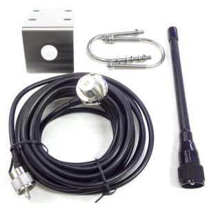 VHF Marine Antenna 156-163Mhz Rubber Mast Aerial with 5M RG-58 Cable for2027