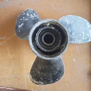 Used 3 Blade Outboard Propeller – Johnson / Evinrude 70hp – Spares or Repair